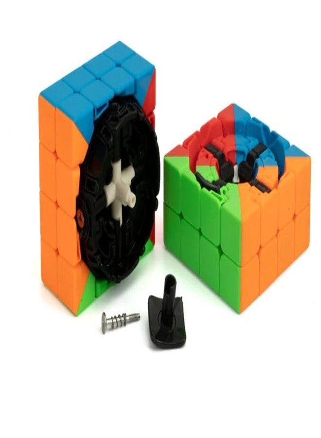 ICW Stickerless Speed Square Cube Stickerless Brainstorming Magic Smooth Puzzle Games for Children and Adult (4X4) - Image 4
